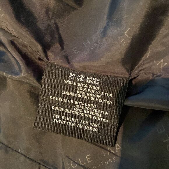 Women's Black Cole Haan Signature Wool Coat size 4 - Picture 9 of 15